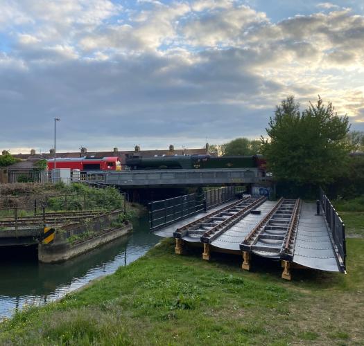 Train and bridge