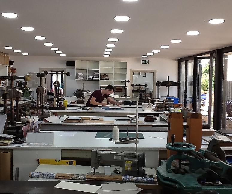 Purpose built book bindery and book shop, Yarnton