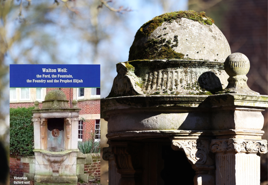 Walton Well Fountain and book