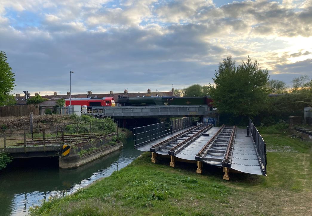Train and bridge